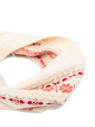 Sciarpa per bambina Bonpoint beige con motivo geometrico W05GACK00011 905 BONPOINT KIDS 