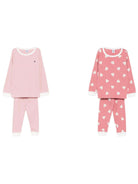 Set di due pigiami per bambina Petit Bateau rosa con stampa grafica all-over A0FQ1 00 PETIT BATEAU KIDS 