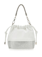 Borsa per bambina Monnalisa bianca con decorazione a strass 79G004 7742 0001 MONNALISA KIDS 
