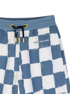 Shorts per bambino The Marc Jacobs Kids blu con motivo a quadri W60790 80B THE MARC JACOBS KIDS 