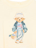 Abito per neonata Polo Ralph Lauren Kids giallo con stampa Polo Bear sul davanti 310A11770 001 Ralph Lauren kids 