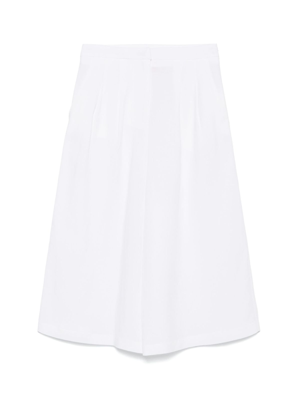 Pantaloni sartoriali per donna Merci bianco con dettagli plissettati P408U WHITE MERCI 