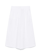 Pantaloni sartoriali per donna Merci bianco con dettagli plissettati P408U WHITE MERCI 