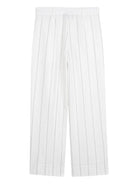 Pantaloni per bambina DKNY Kids bianchi con design gessato D62690 Z40 DKNY KIDS 