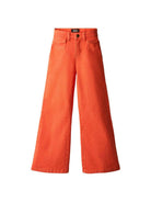 Pantaloni per bambina Molo Atla arancione con due tasche posteriori applicate 2S26I114 5641 MOLO KIDS 