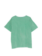 T-shirt per bambino Bobo Choses verde con stampa grafica sul davanti B126AC006 311 BOBO CHOSES KIDS 