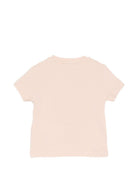 T-shirt per neonata Elisabetta Franchi La Mia Bambina rosa con dettaglio logo EGTS1080JE006 C125 ElISABETTA FRANCHI KIDS 