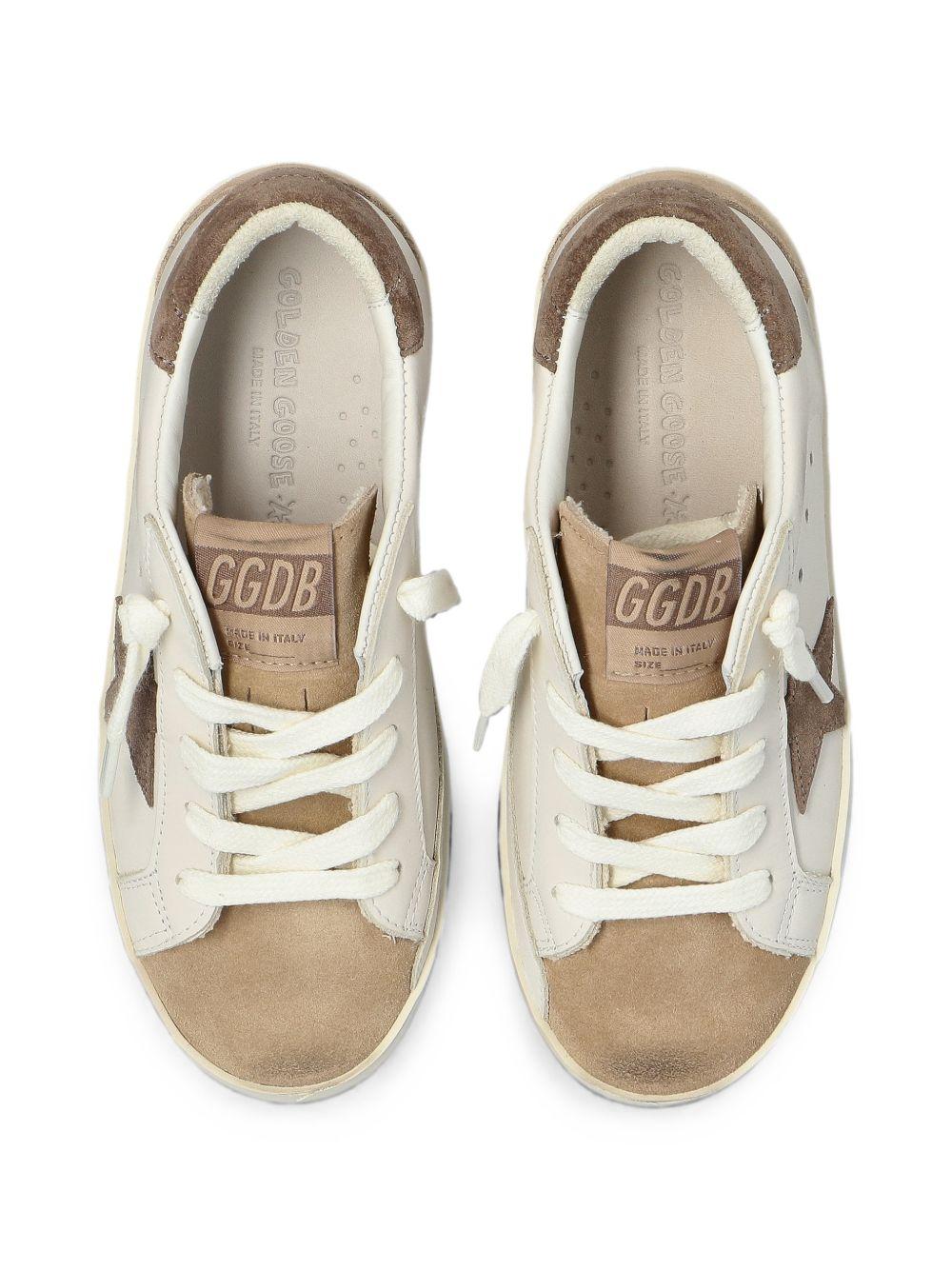 Sneakers Super-Star per bambini Golden Goose Kids bianche con patch a stella F00102F008662 12513 GOLDEN GOOSE KIDS 