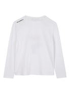 T-shirt per bambino Karl Lagerfeld Kids Ikonik Karl bianco a maniche lunghe Z30953 10P KARL LAGERFELD KIDS 