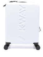 Trolley Small K-Way Kids bianca con logo sul davanti K11416W L36 K-WAY KIDS 