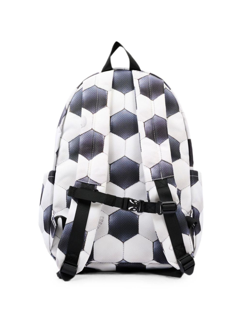 Zaino per bambino Molo Kids bianco e nero con stampa grafica pallone da calcio all-over 7W26V203 6253 MOLO KIDS 