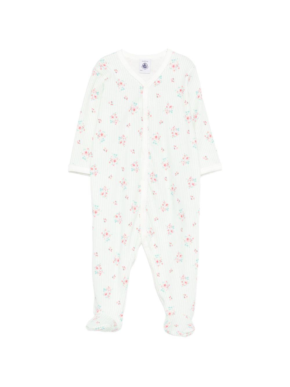 Tutina per neonata Petit Bateau verde con design multicolore A0FXG 01 PETIT BATEAU KIDS 