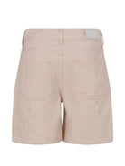 Bermuda per bambino MSGM Kids beige in denim con effetto vissuto S6MSJBBE148 013 MSGM KIDS 