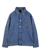 Camicia per bambino Givenchy Kids in denim con taschino e logo H31212 Z25 GIVENCHY KIDS 
