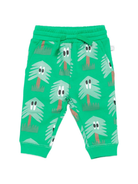 Pantaloni per neonato Stella McCartney Kids verde con coulisse e stampa TX6600 Z3161 712MC STELLA McCARTNEY KIDS 