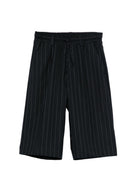 Shorts gessati per bambino Paolo Pecora Kids blu con coulisse PP4192 BLU PAOLO PECORA KIDS 