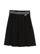 Gonna per bambina John Richmond Junior nera con decorazioni in vita RGP26180GO BLACK JOHN RICHMOND KIDS 