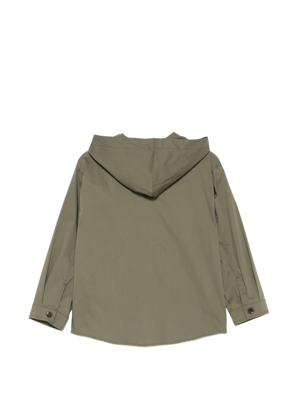 Camicia per bambino Paolo Pecora Kids verde con cappuccio PP4331 OLIVA PAOLO PECORA KIDS 
