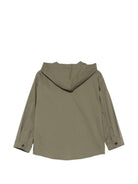 Camicia per bambino Paolo Pecora Kids verde con cappuccio PP4331 OLIVA PAOLO PECORA KIDS 