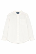 Camicia per bambino Polo Ralph Lauren Kids bianco con colletto alla coreana 322964592 501 Ralph Lauren kids 