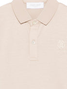 T-shirt per bambino Roberto Cavalli Kids beige con colletto classico CBP26106PO BEIGE CL. ROBERTO CAVALLI KIDS 