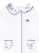 Tutina per bambino Tartine & Choccolat azzurro con stampa a fiori CC54160 04 TArtine & Chocolat KIDS 