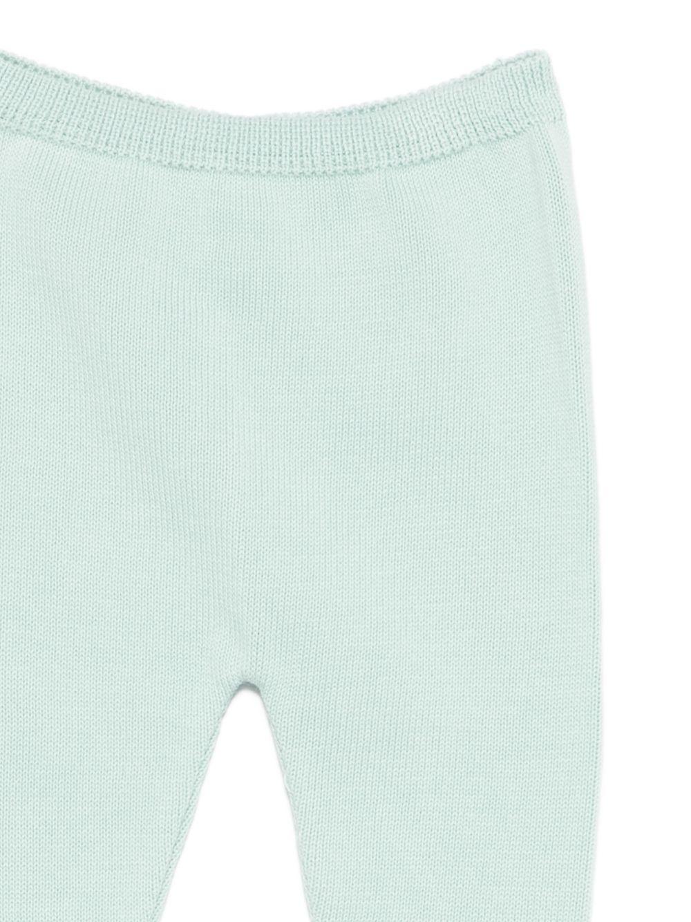 Set maglioncino e pantaloni per neonati Paz Rodriguez verde con dettaglio fiocco 103-123461 1301 PaZ RODRIGUEZ KIDS 