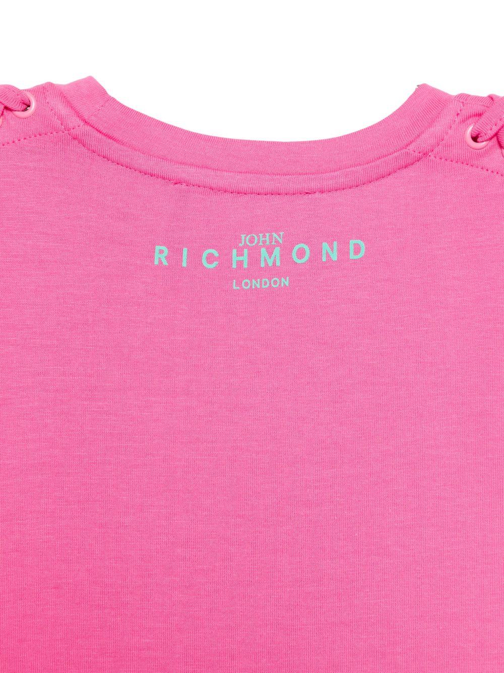 Abito per bambina John Richmond Junior fucsia con dettaglio con cinturino RGP25008VE BARBIE JOHN RICHMOND JUNIOR 
