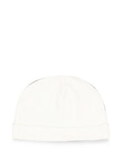 Berretto per neonati Moschino Kids bianco con dettaglio Teddy Bear MUX066LCA40 10063 MOSCHINO KIDS 