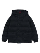 Giubbino Baxter P Jr Flannel per bambino MC2 Saint Barth Kids blu con stampa grafica sul retro BAX0009 00050I MC2 ST. BARTH KIDS 
