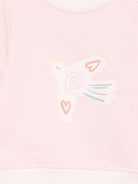 Felpa per neonata Stella McCartney Kids rosa con stampa di uccelli TX4100 Z3059 511 STELLA McCARTNEY KIDS 