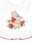 Bavaglino per neonati Monnalisa bianco constampa grafica 35G013 7084 0099 MONNALISA KIDS 