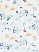Tutina per neonati Petit Bateau azzurra con stampa grafica multicolore A0FD3 01 PETIT BATEAU 