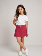 Gonna per bambina Etro Kids rossa con ricamo Pegaso sul davanti GZ7A20 G0219 52C ETRO KIDS 