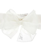 Fascia per capelli per neonata Monnalisa bianca con dettaglio fiocco 73G006 7133 0001 MONNALISA KIDS 
