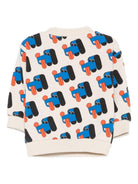 Felpa per neonato Bobo Choses bianco con stampa cane B225AB052 199 BOBO CHOSES 