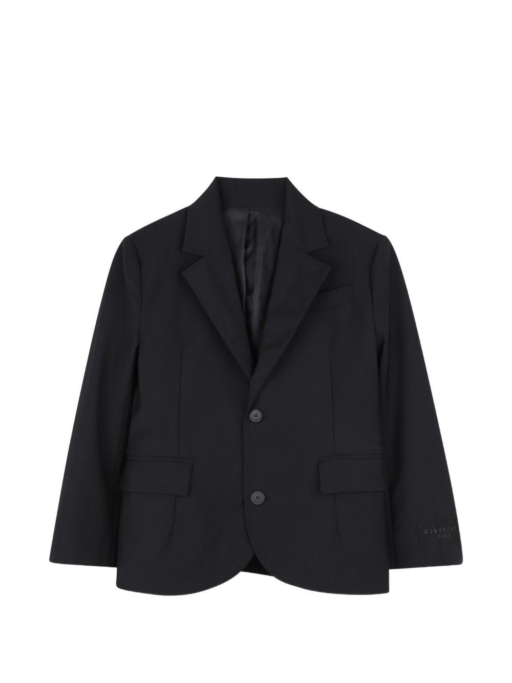 Giacca per bambino Givenchy Kids nera con revers classici H31407 09B GIVENCHY KIDS 