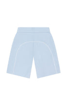 Shorts per bambino Emporio Armani Kids azzurri con logo aquila sul davanti EB001340 AF20638 U9360 EMPORIO ARMANI KIDS 