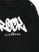 Felpa per neonato John Richmond Junior nera con logo sul davanti RIP26077FE BLACK JOHN RICHMOND KIDS 