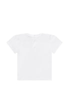 T-shirt per neonata Moschino Kids bianca con stampa orsetto MDM03NLAA02 10101 MOSCHINO KIDS 