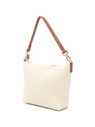 Clutch bag Aline MC2 Saint Barth beige con logo ricamato sul davanti ALI0034 01517L MC2 ST. BARTH KIDS 