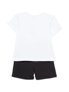 Completo t-shirt e shorts per neonato The Marc Jacobs Kids bianco e nero con disegno canotta W60815 09B THE MARC JACOBS KIDS 