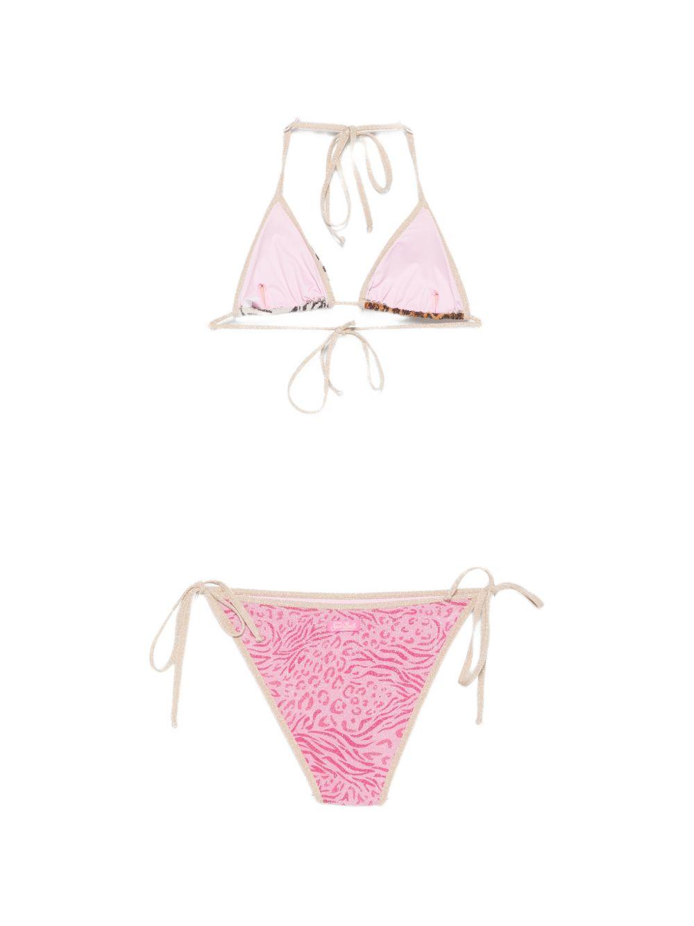 Bikini da donna MC2 Saint Barth multicolore con stampa animalier LEH00012 07492L MC2 ST. BARTH 