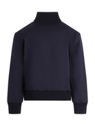Felpa per bambino Amiri Kids blu con logo sul davanti ACOUJA1001 508 AMIRI KIDS 