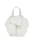 Borsa a mano per bambina Monnalisa bianca con dettaglio fiore 79G003 7068 0001 MONNALISA KIDS 
