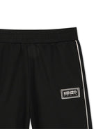 Shorts per bambino Kenzo Kids nero con dettaglio logo K61728 09B KENZO KIDS 