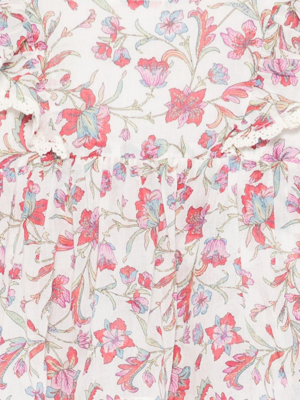 Abito per neonata Louise Misha bianco con stampa fiori all-over FRI-S26-R0073 CREAM LOUISE MISHA KIDS 