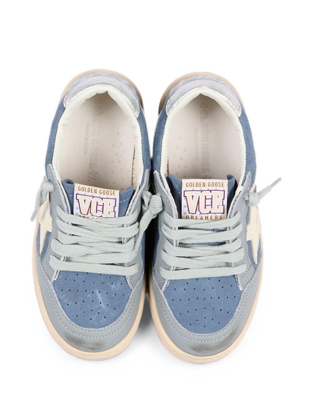 Sneakers per bambino Golden Goose Kids azzurre con dettagli a contrasto F00439F008648 80727 GOLDEN GOOSE KIDS 
