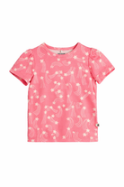 T-shirt per bambina Mini Rodini rosa con stampa all-over stelle 26220149 PINK MINI RODINI KIDS 