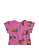 T-shirt per neonata Bobo Choses fucsia con stampa grafica rapa B126AB022 561 BOBO CHOSES KIDS 